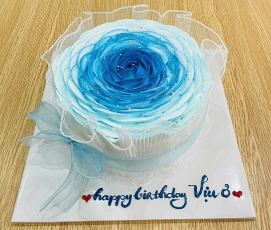 Bánh Hoa Hồng Xanh